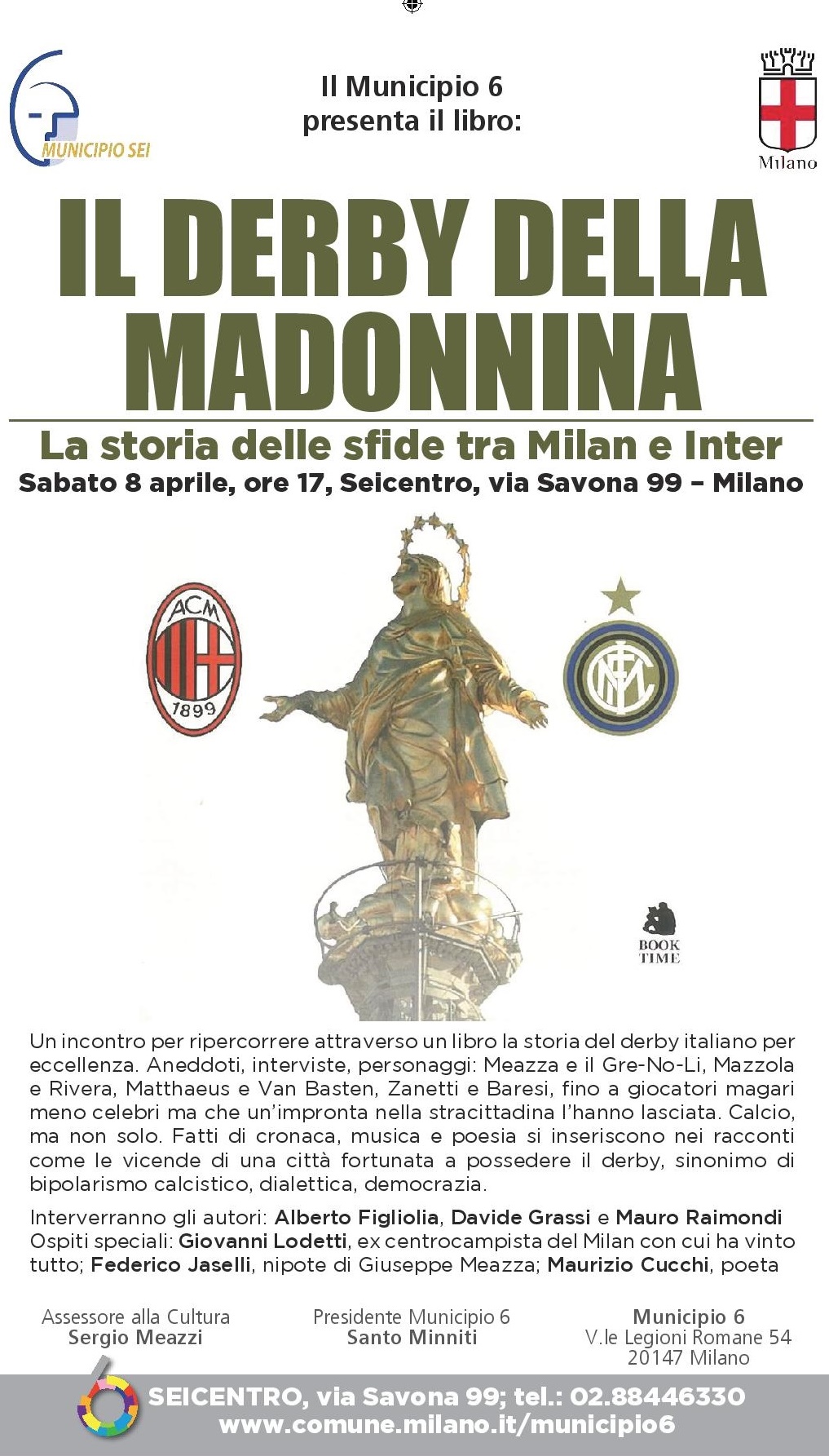 Derby letterario con la storia di Milan-Inter sabato 8 aprile 