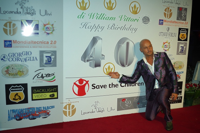 Meravigliosa festa di compleanno Vip per William Vittori per il suo “My Wonderful Forty”by Eds WP Eventi