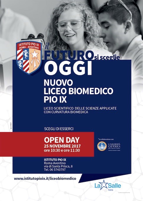 Il futuro si sceglie oggi: il 25 novembre l’Open Day del primo liceo biomedico di Roma