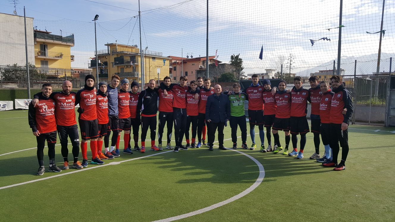 Mariglianella: Palmese Calcio ospitata in allenamento nell’impianto sportivo “Marco Cucca” in un positivo scambio culturale e sportivo.