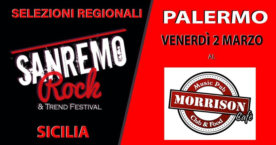 Il 31° Sanremo Rock torna a Palermo per la 2^ tappa di selezioni siciliane
