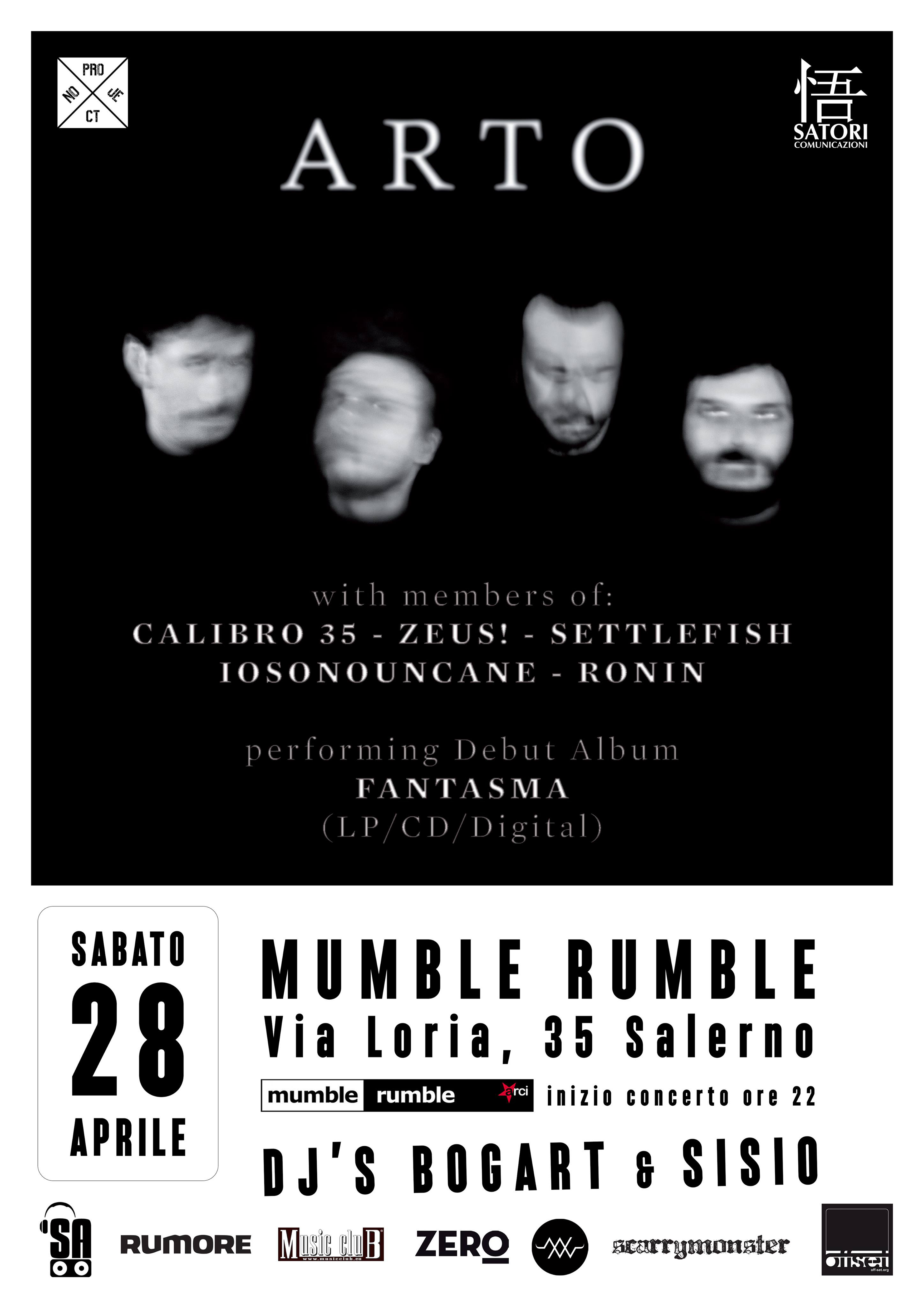 ARTO (members from CALIBRO 35, ZEUS, IOSONOUNCANE, RONIN) live al Mumble Rumble di Salerno