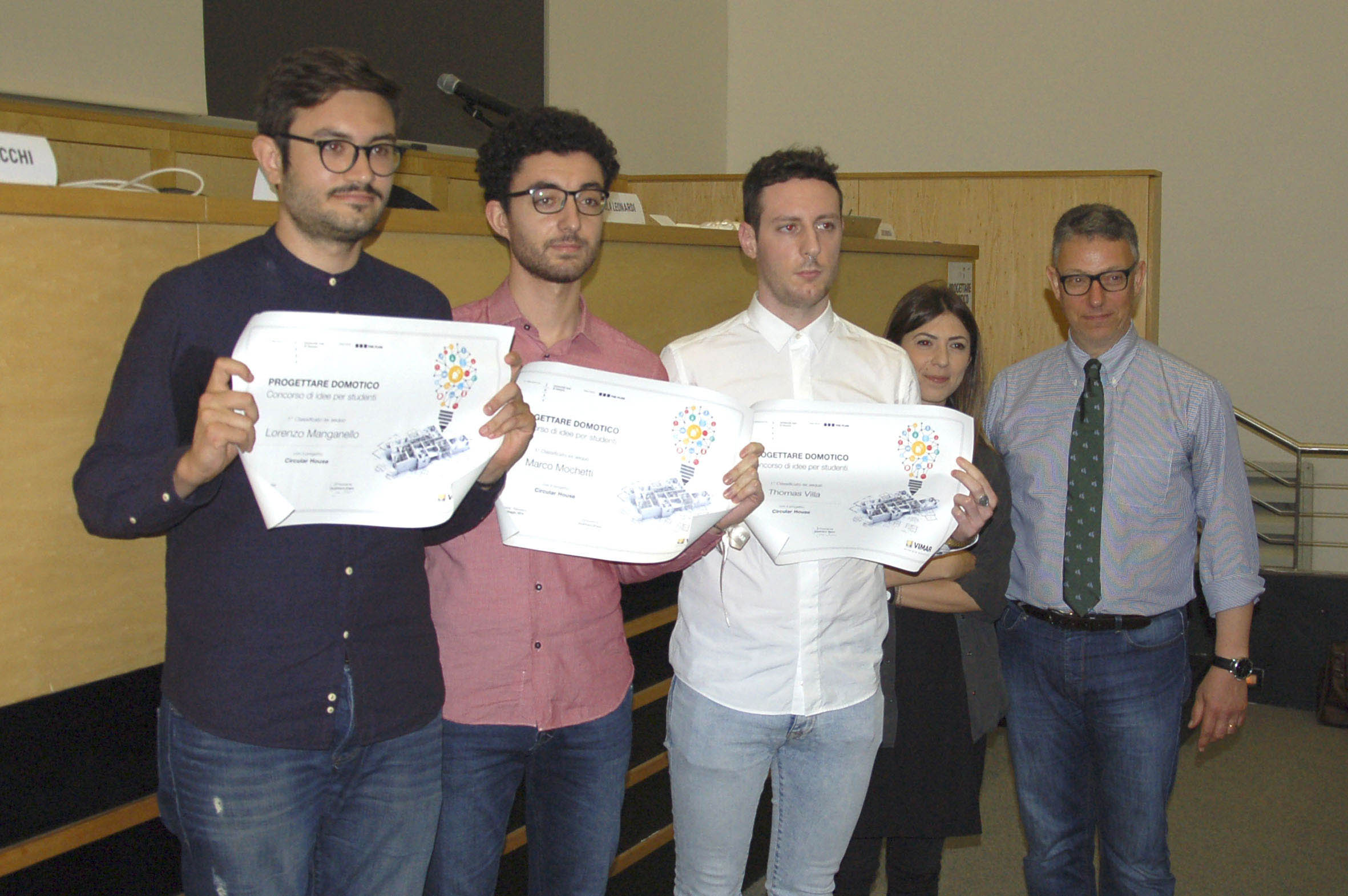 Concorso di idee per studenti Progettare Domotico: premiati i vincitori.