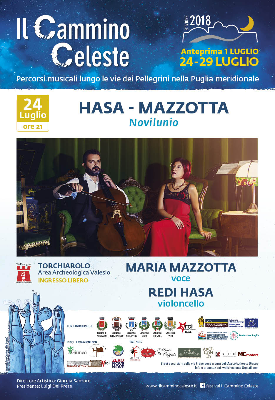 Il duo Hasa-Mazzotta in concerto alle Terme di Valesio per presentare “Novilunio” nella III edizione del Festival 