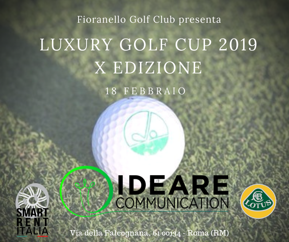 Ideare Communication sponsor del Luxury Golf Cup 2019
