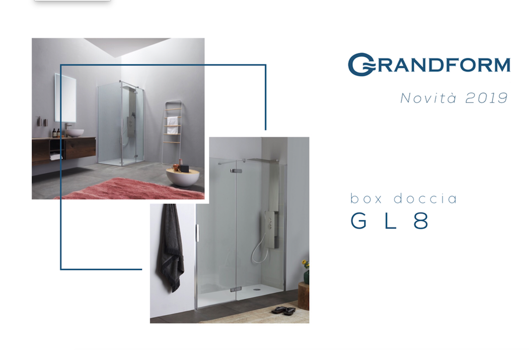 Novità 2019 Grandform: box doccia GL8