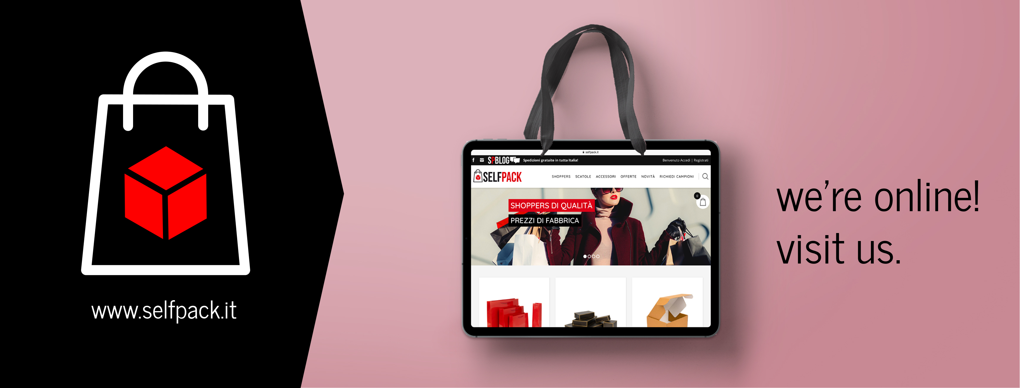 Selfpack, il nuovo e-shop delle shopping bags di qualità. 