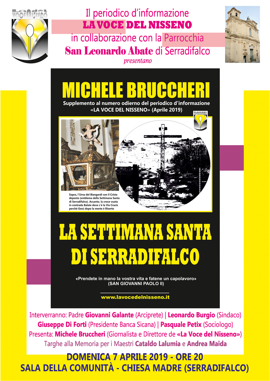 Michele Bruccheri pubblica «La Settimana Santa di Serradifalco»
