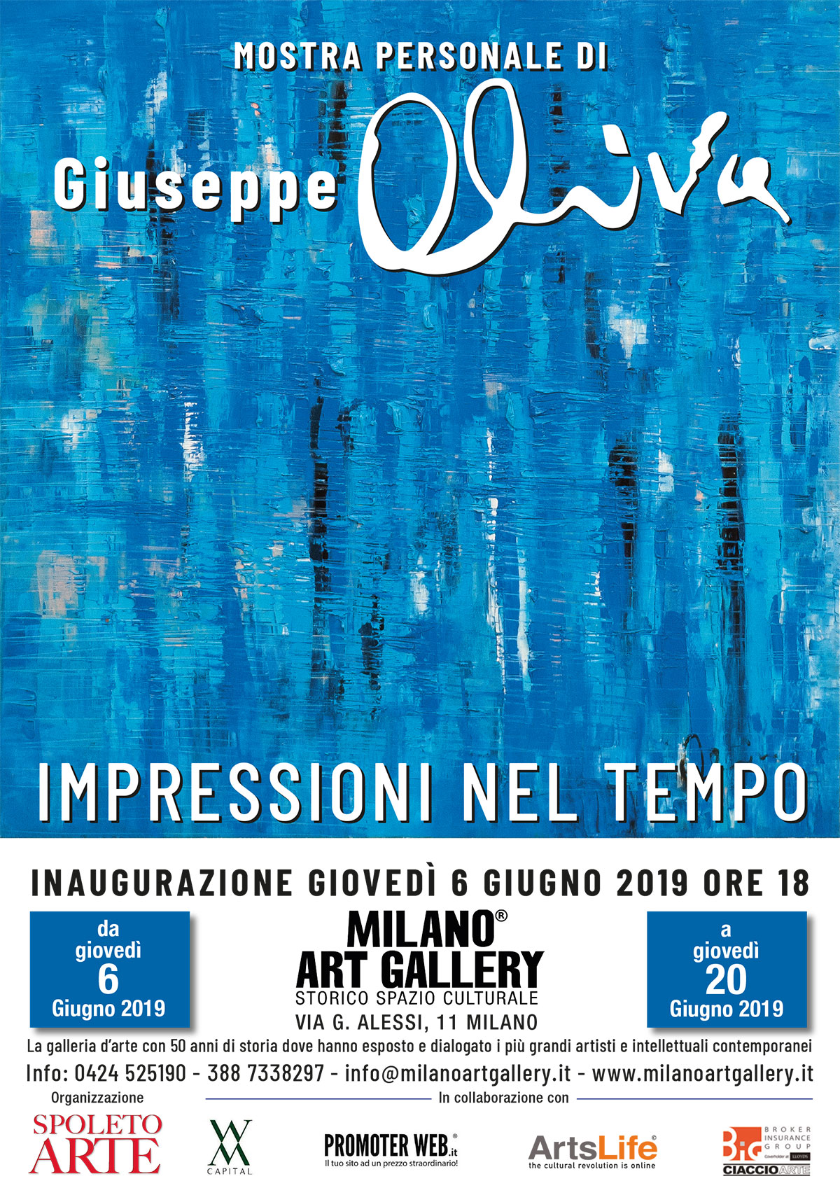 Mostra personale del pittore ragusano Giuseppe Oliva alla Milano Art Gallery