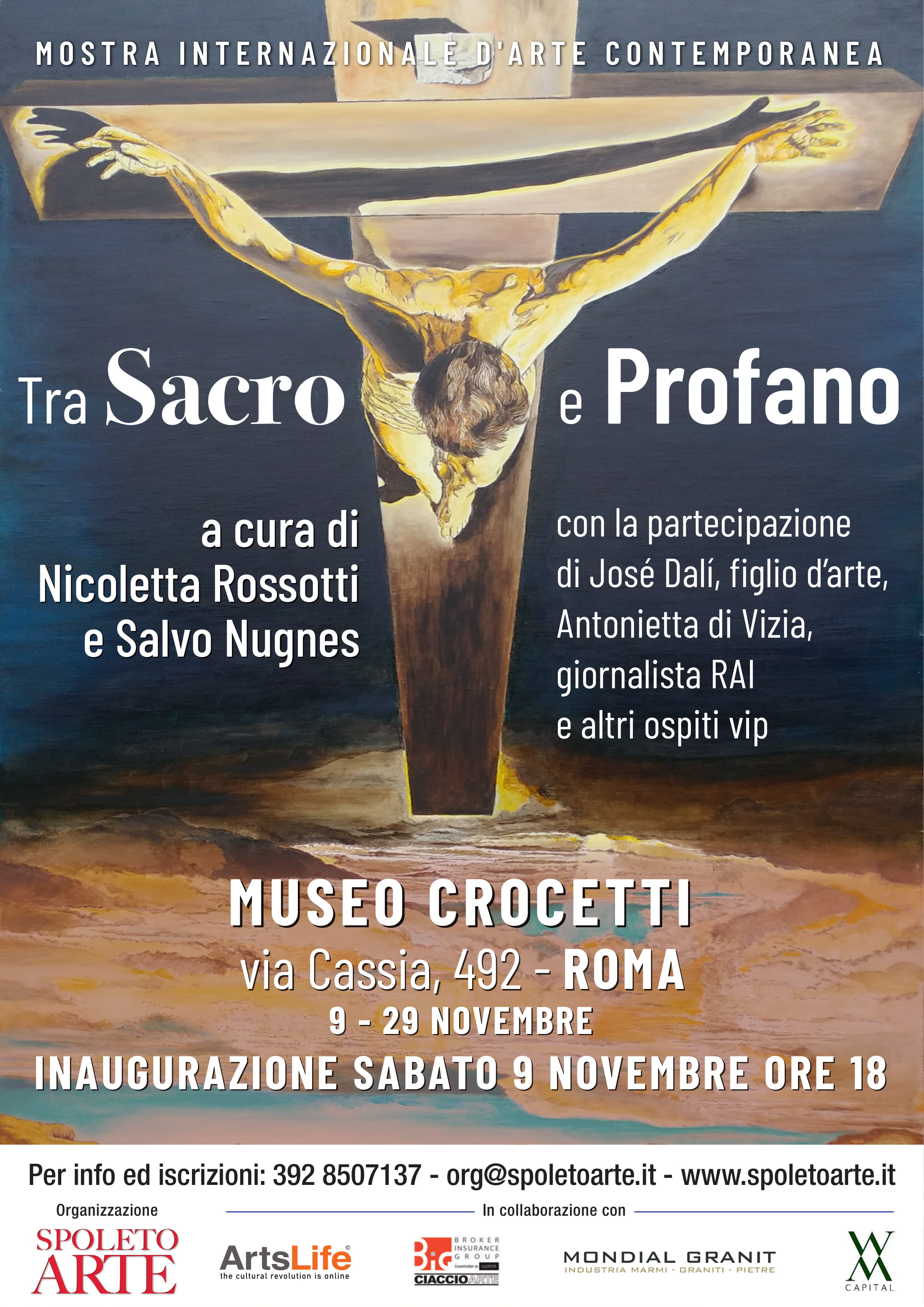 La mostra Tra sacro e profano inaugura al Museo Crocetti con la curatela di Nicoletta Rossotti e Salvo Nugnes