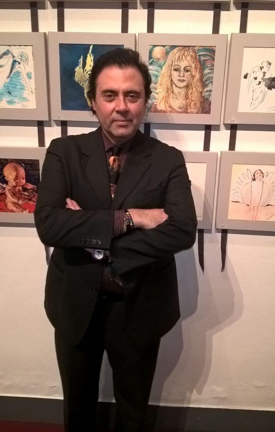 Massimo Paracchini espone un'opera alla Mostra Angeli & Artisti a Siena