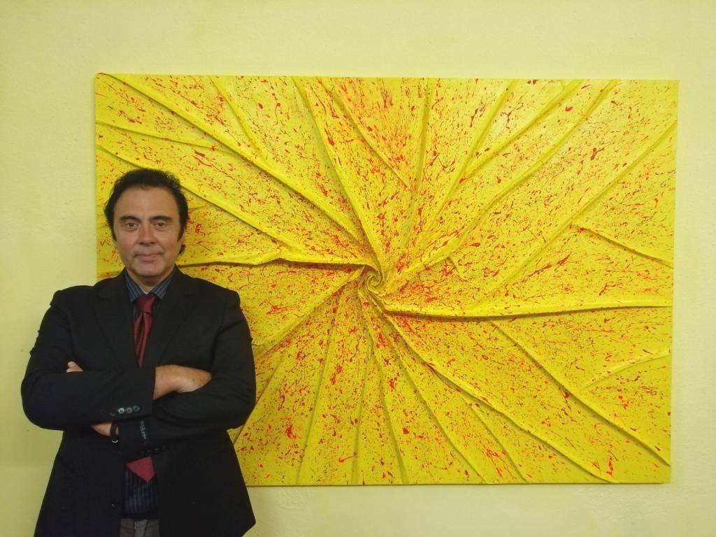 Massimo Paracchini espone un'opera alla Meeting Art