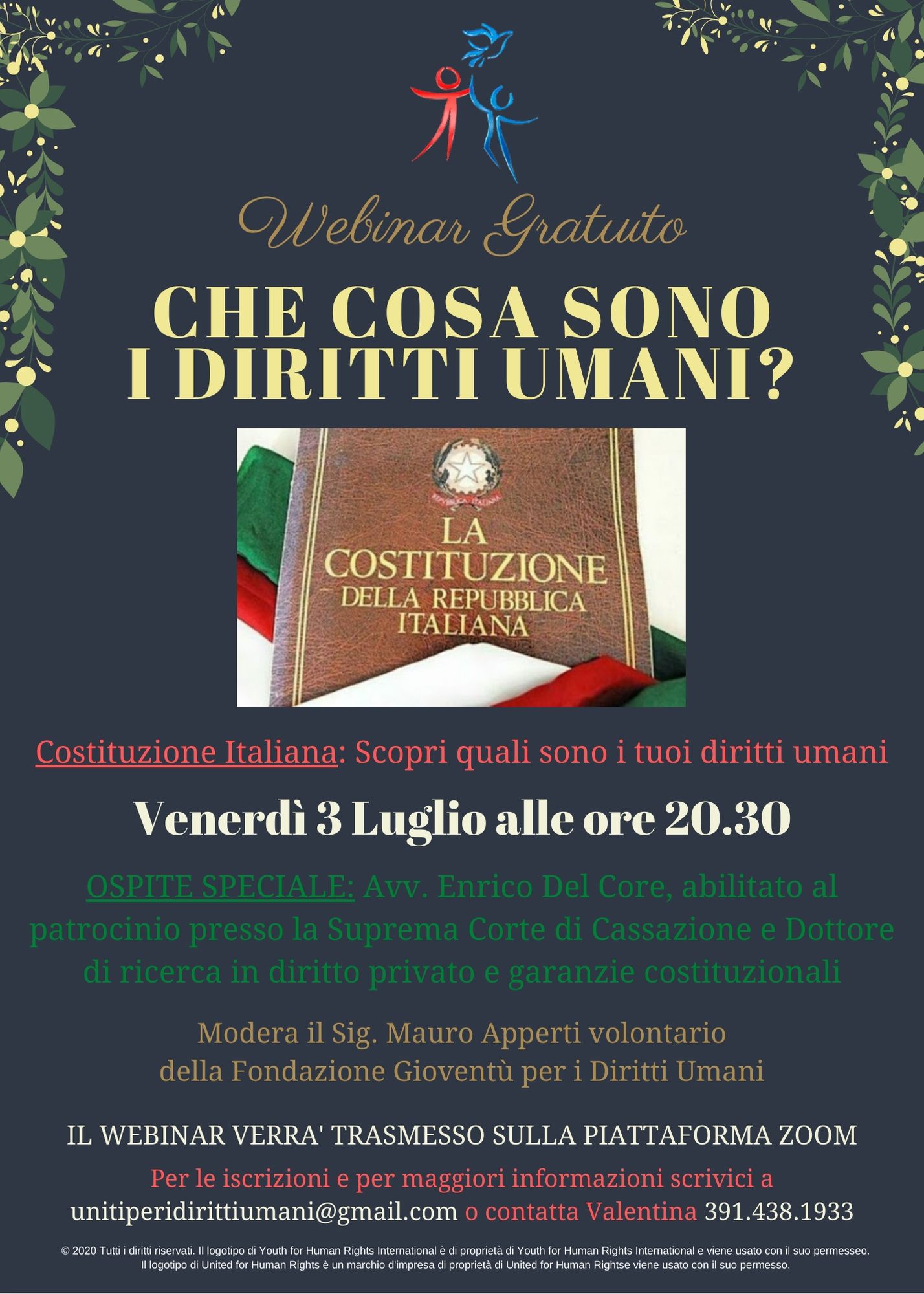 Costituzione della Repubblica Italiana e Diritti Umani