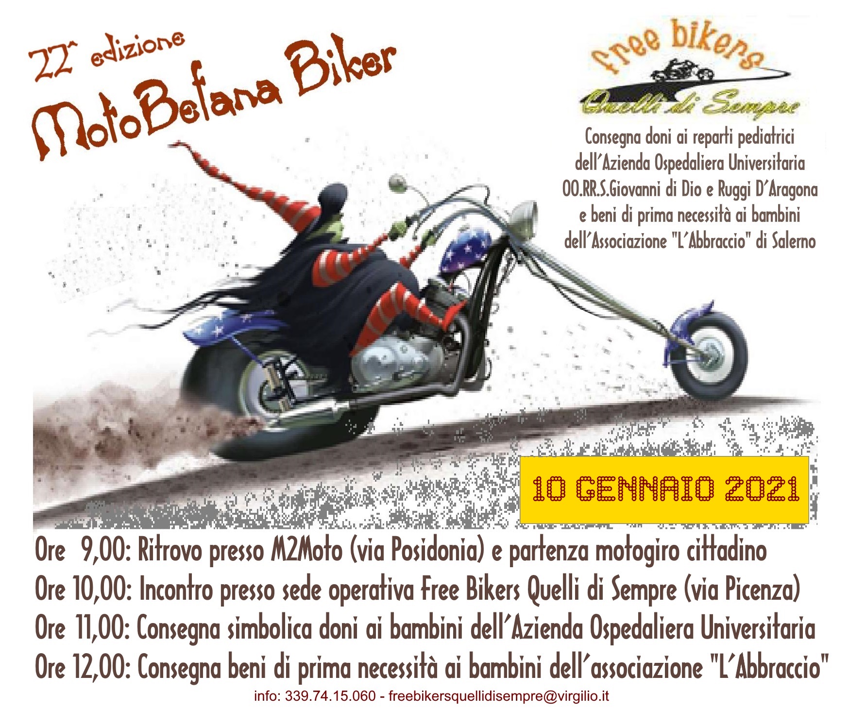 MotoBefana Biker 22^ edizione - La solidarietà corre sulle due ruote