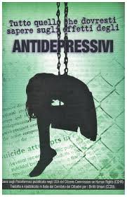 Continua la campagna d'informazione sugli effetti degli antidepressivi