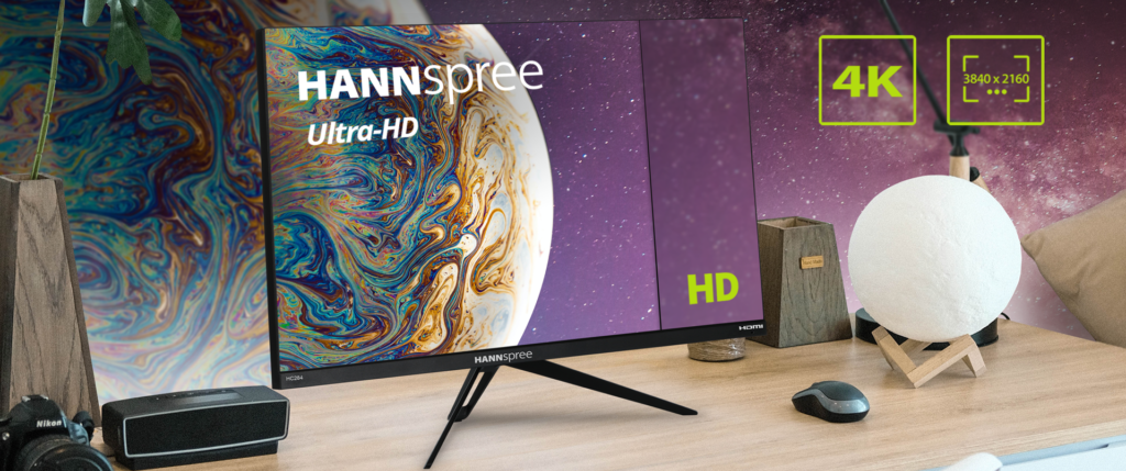 I nuovi monitor a grande schermo Ultra-HD 4K di HANNspree offrono una straordinaria nitidezza delle immagini