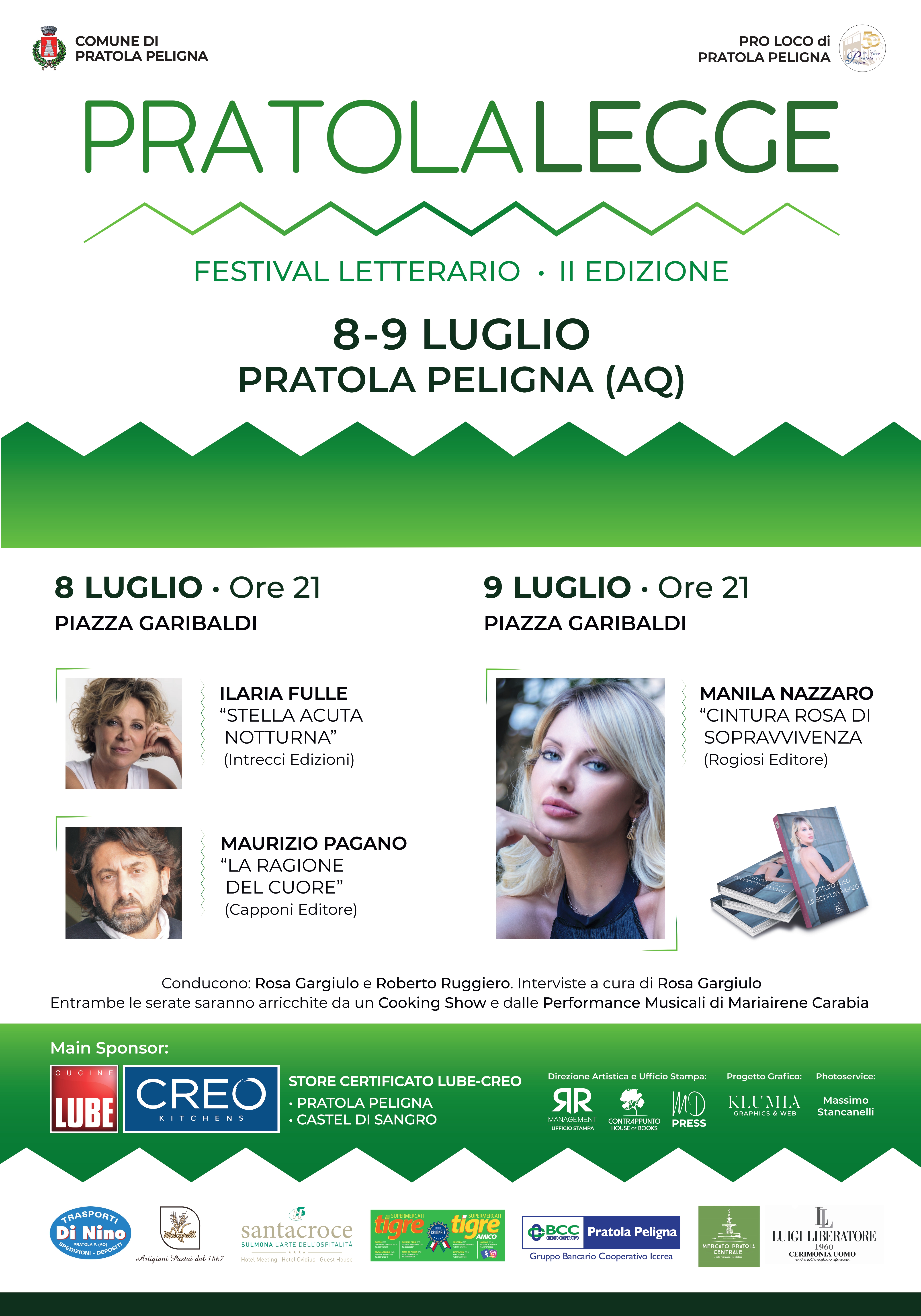 PratolaLegge: l'8 e 9 luglio la 2° edizione del Festival Letterario 