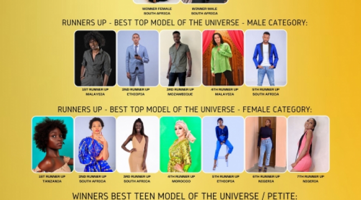 Vincitori Best Top Model of the Universe e Best Teen Model of the Universe, edizione digitale 2021 - 2022.