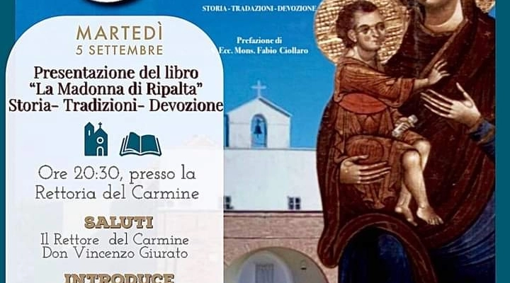 La Madonna di Ripalta, in un libro di Antonella Migliorati la storia, le tradizioni, la devozione e il culto dell’icona che unisce i cerignolani in Italia e all’estero