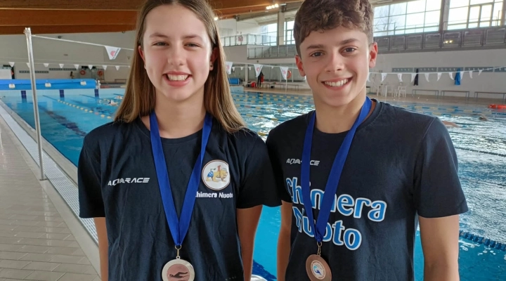 Due medaglie per la Chimera Nuoto al Campionato Regionale di Fondo