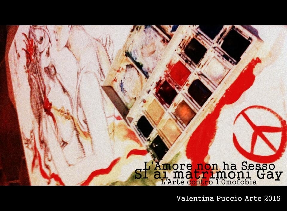 Foto 4 - La pittura di Valentina Puccio diventa una locandina contro l'Omofobia