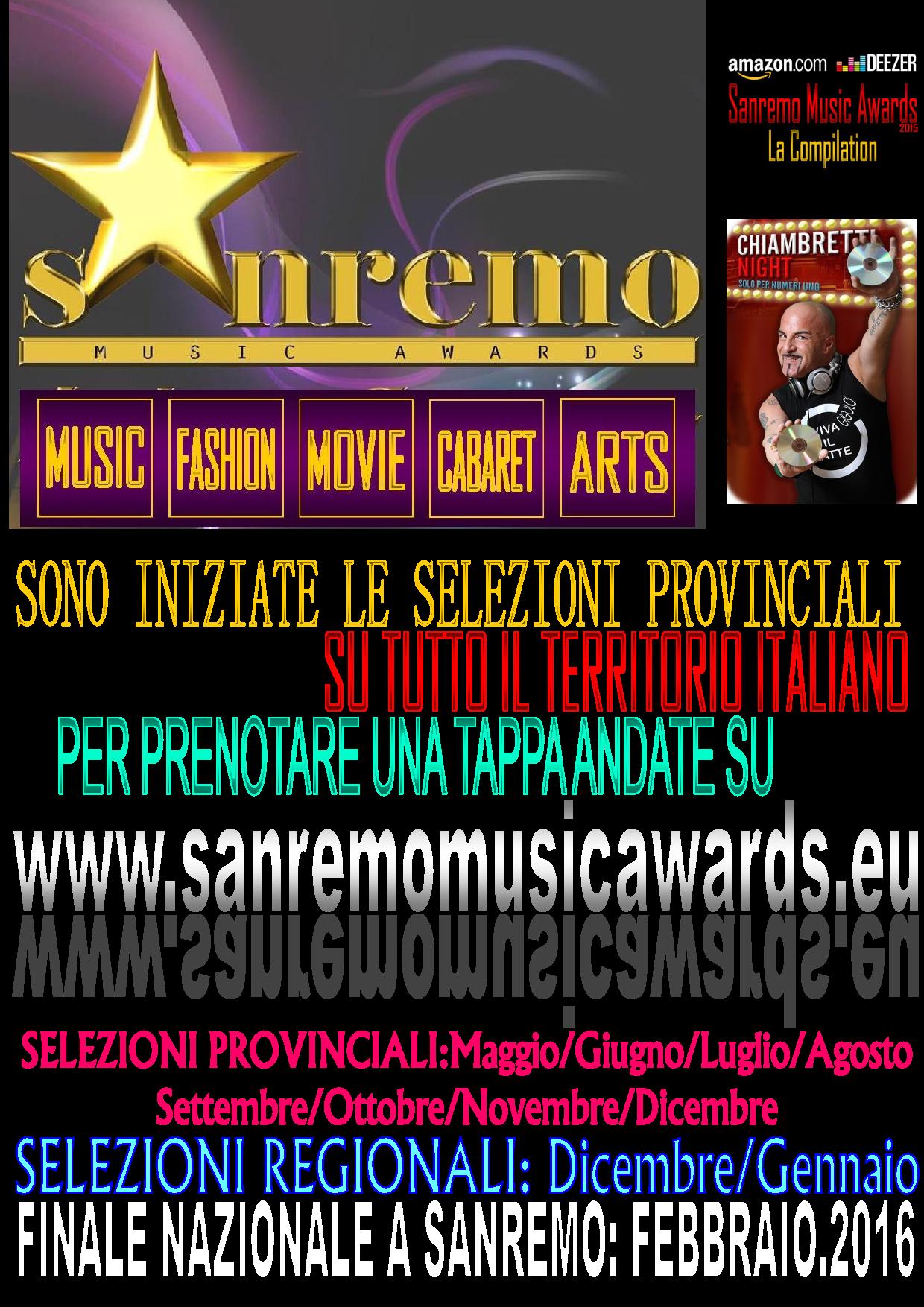 NUOVE TAPPE ALL’ESTERO PER IL SANREMO MUSIC AWARDS E FORMULA RINNOVATA PER L’ITALIA