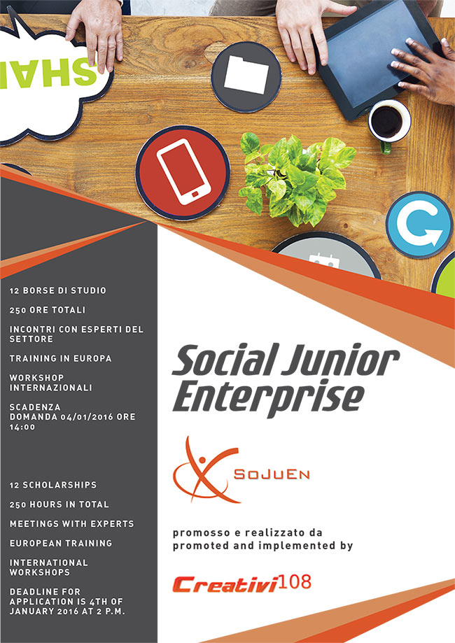 Foto 1 - SoJuEn: educazione all'auto-imprenditorialità per i futuri Social Innovators