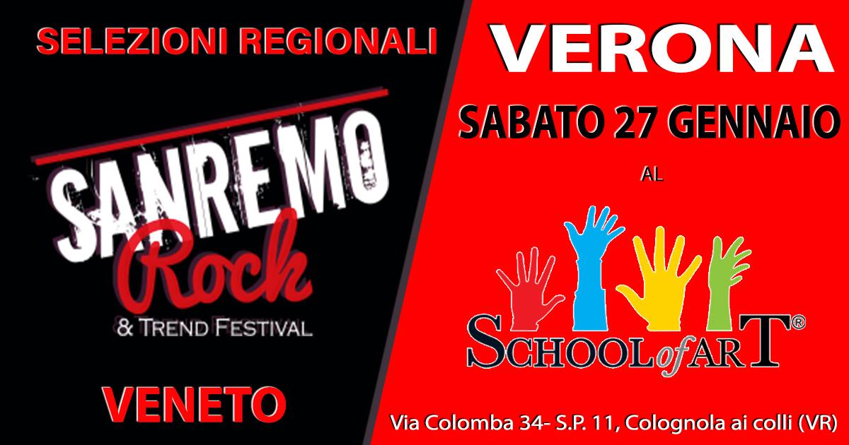 Il 31° Sanremo Rock domani sbarca a Verona per la !^ tappa di selezioni live per il Veneto