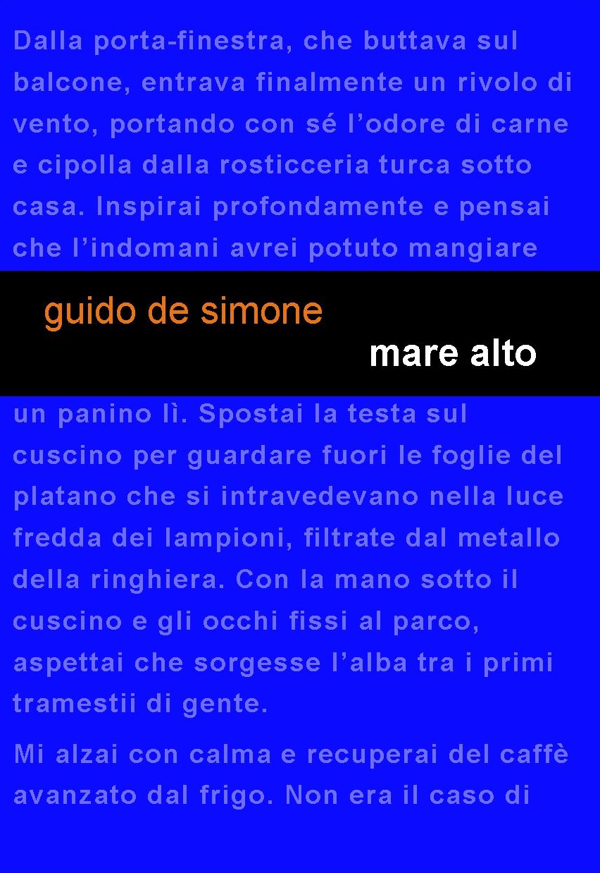 Leucotea Project annuncia l’uscita del nuovo romanzo di Guido De Simone “Mare Alto”