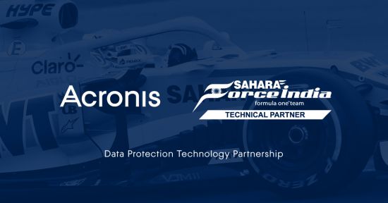 Acronis e Sahara Force India annunciano una partnership tecnologica ufficiale per la protezione dei dati