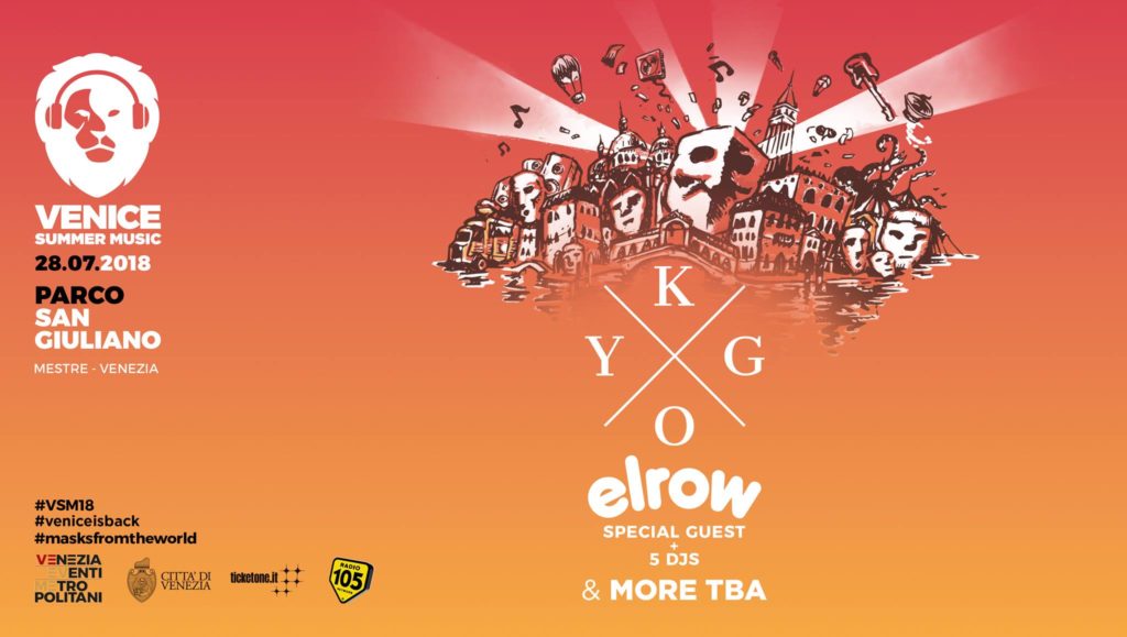 Venice Summer Music, ecco i primi “Big” annunciati: in esclusiva italiana la Star mondiale “Kygo” e lo show “Elrow”