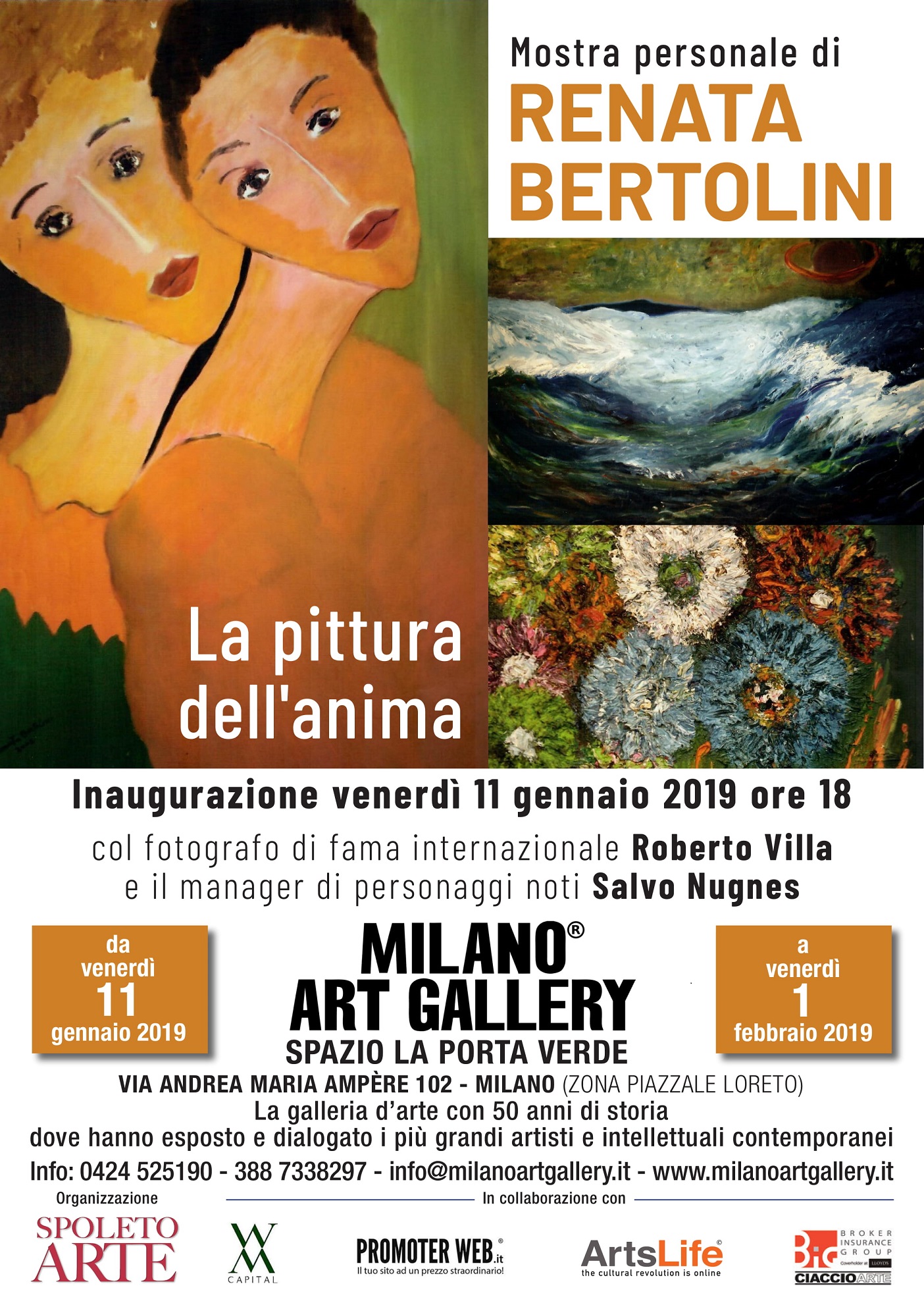 Milano Art Gallery: Renata Bertolini presentata da Salvo Nugnes e Roberto Villa