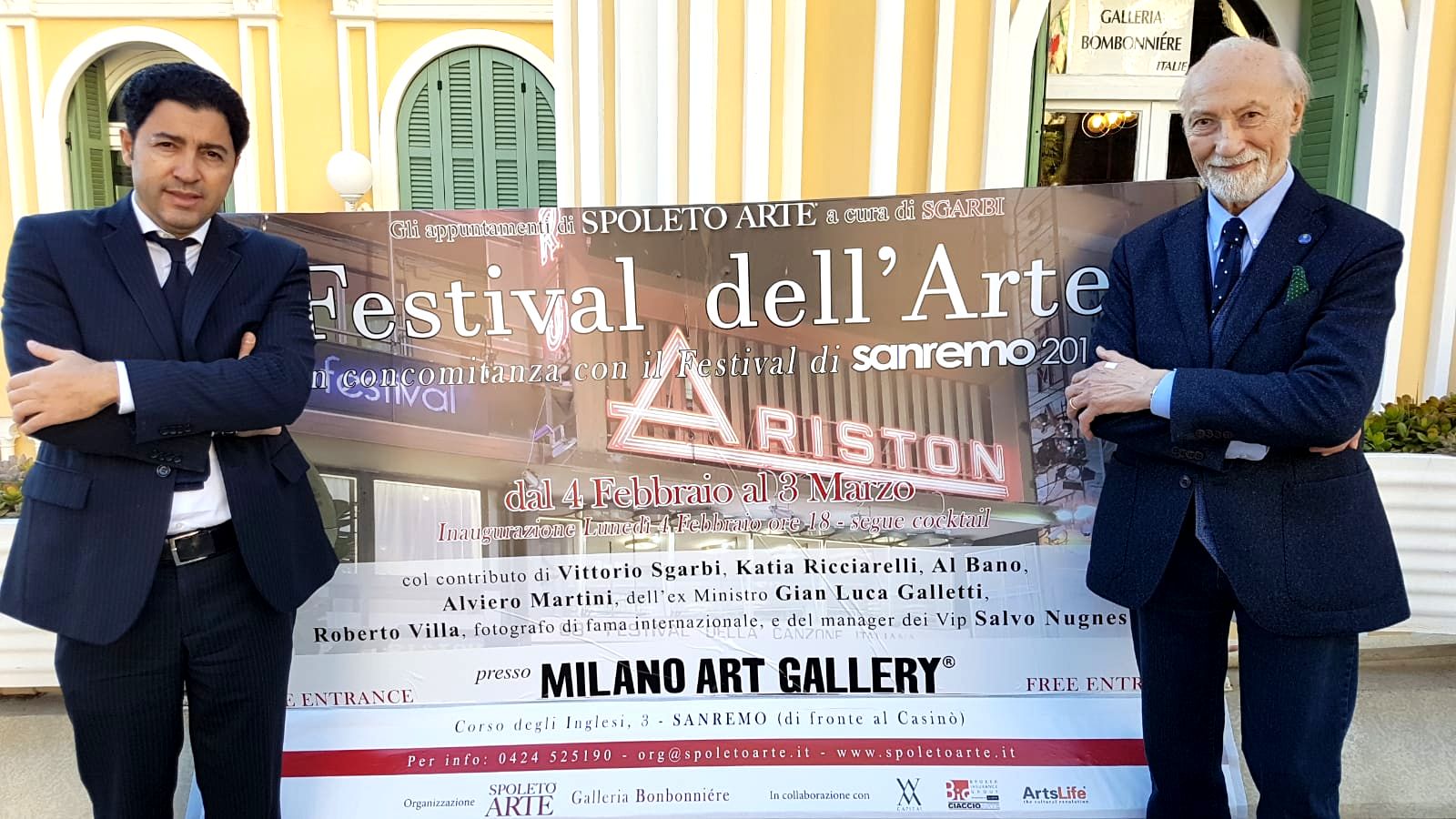 Foto 4 - Festival nel Festival: vernissage alla vigilia di Sanremo per Spoleto Arte di Sgarbi