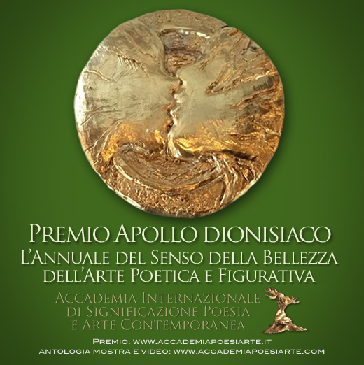 Il Premio Internazionale di Poesia e Arte Contemporanea Apollo dionisiaco Roma 2019 invita alla celebrazione del senso della bellezza 