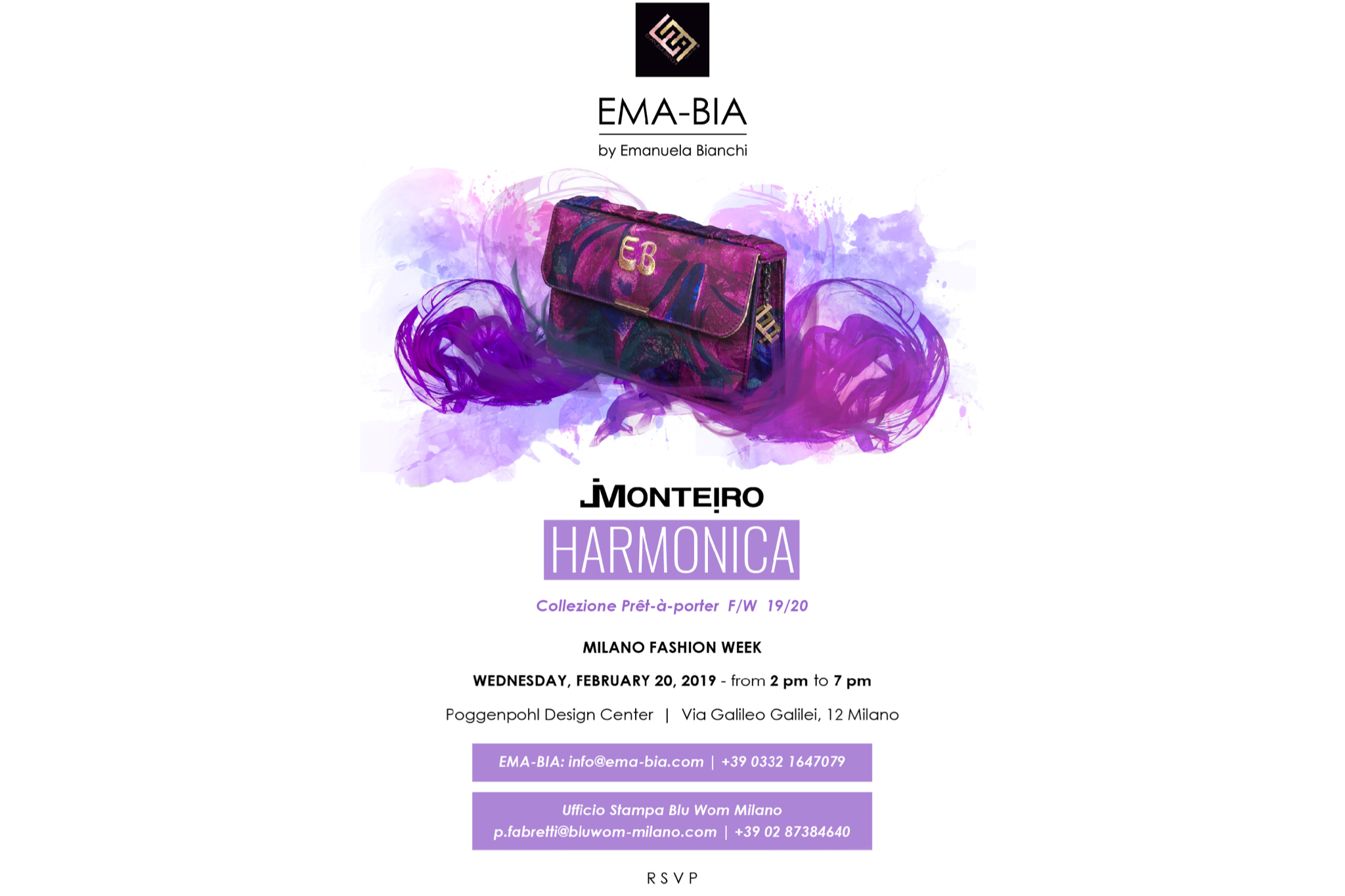 EMA-BIA presente alla Milano Fashion Week con l’evento esclusivo “Harmonica “