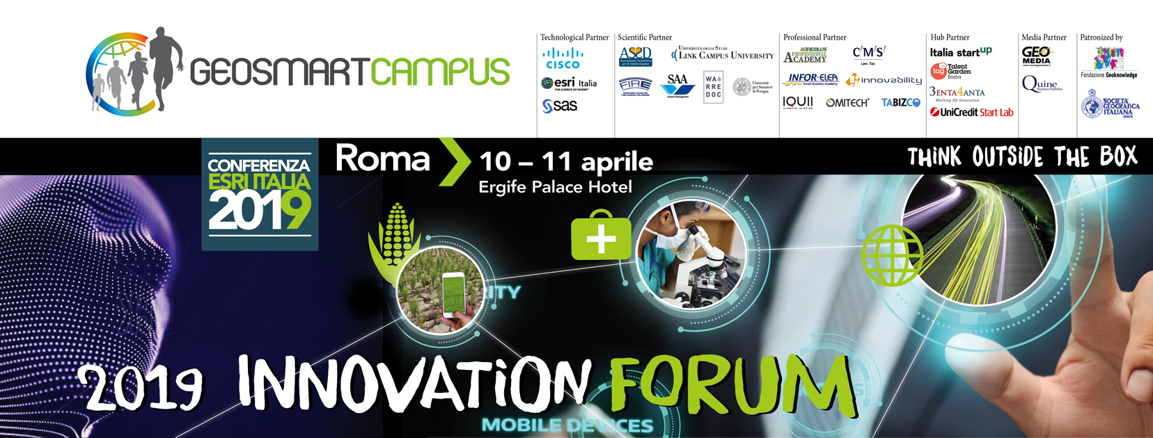 Geosmartcampus Innovation Forum 2019 a Roma il 10 e 11 Aprile