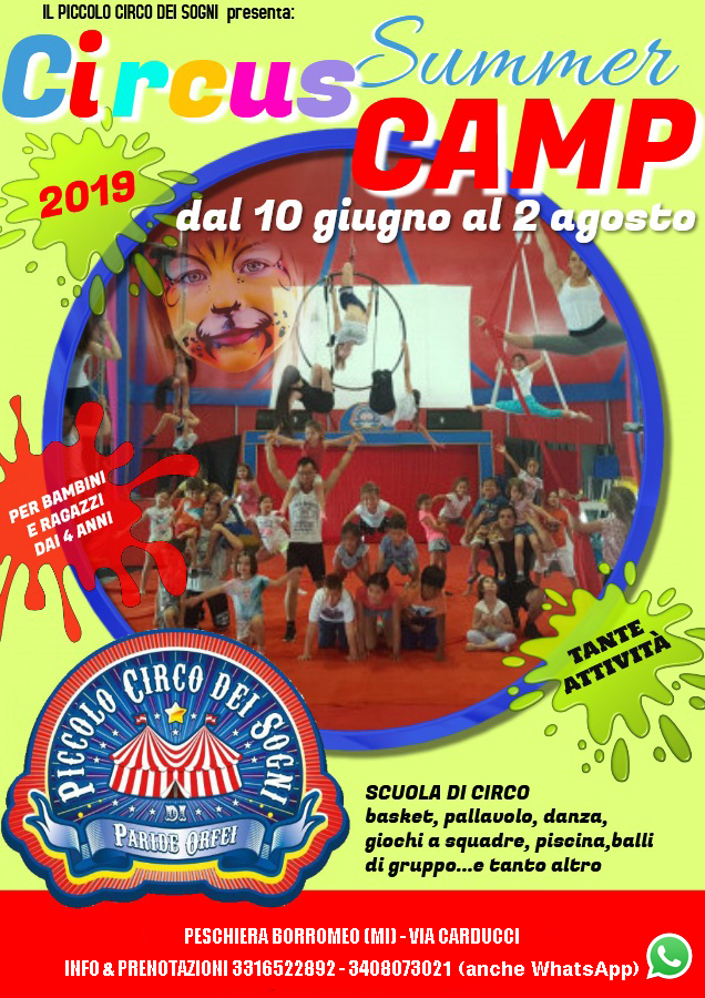 Circus Summer Camp: il centro estivo all’insegna dello stare insieme, dei giochi e delle discipline circensi