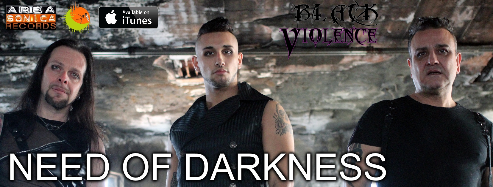 I Black Violence sulla scena con il loro nuovo singolo Need Of Darkness: su youtube il videoclip!