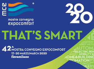 Un posto in prima fila per THAT’S SMART a Mce – Mostra Convegno Expocomfort 2020
