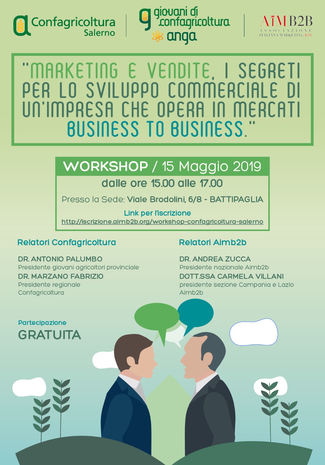 Tutti i segreti per lo sviluppo commerciale B2B: il nuovo evento firmato AIMB2B e Confagricoltura Salerno