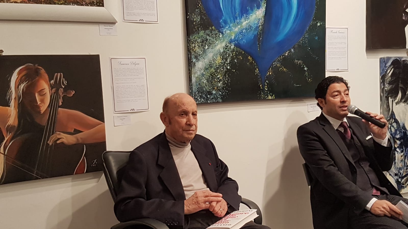 Foto 3 - Francesco Alberoni alla mostra di Spoleto Arte a cura di Vittorio Sgarbi