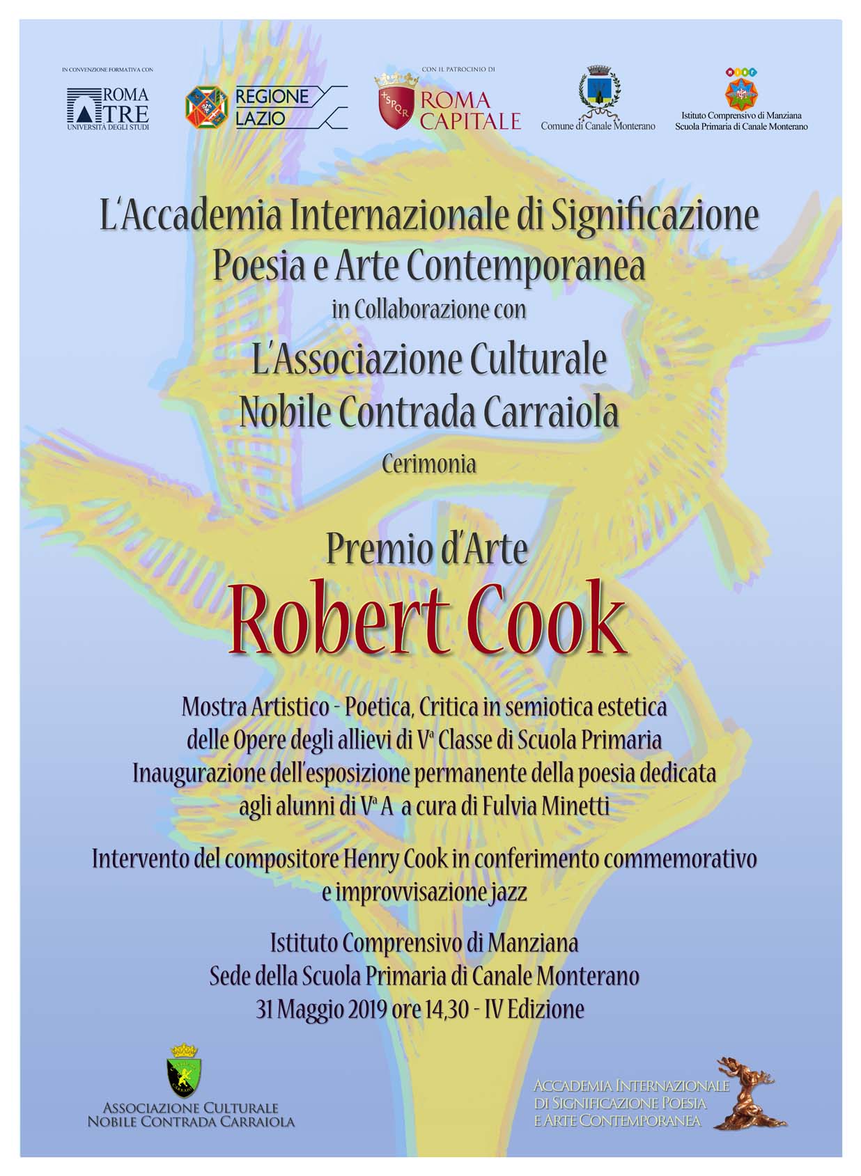 Foto 2 - Premio d’Arte Robert Cook 2019. Giovane Arte di Essere e Poesia di Fulvia Minetti presso la Scuola Primaria di Canale Monterano di Roma
