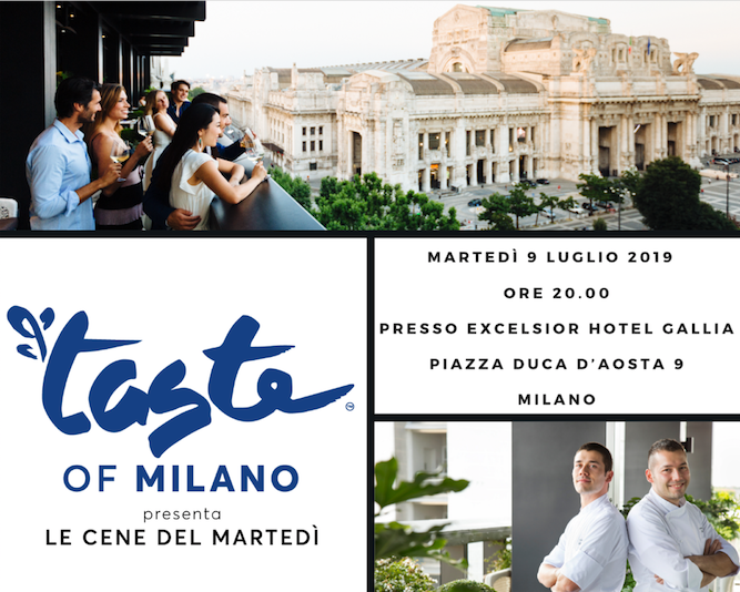 BEIT Events presenta “Rooftop Summer Party” presso Il Gallia di Milano: Da non perdere la terza data organizzata per il nuovo format “Taste of Milano - Le cene del martedi’’ 