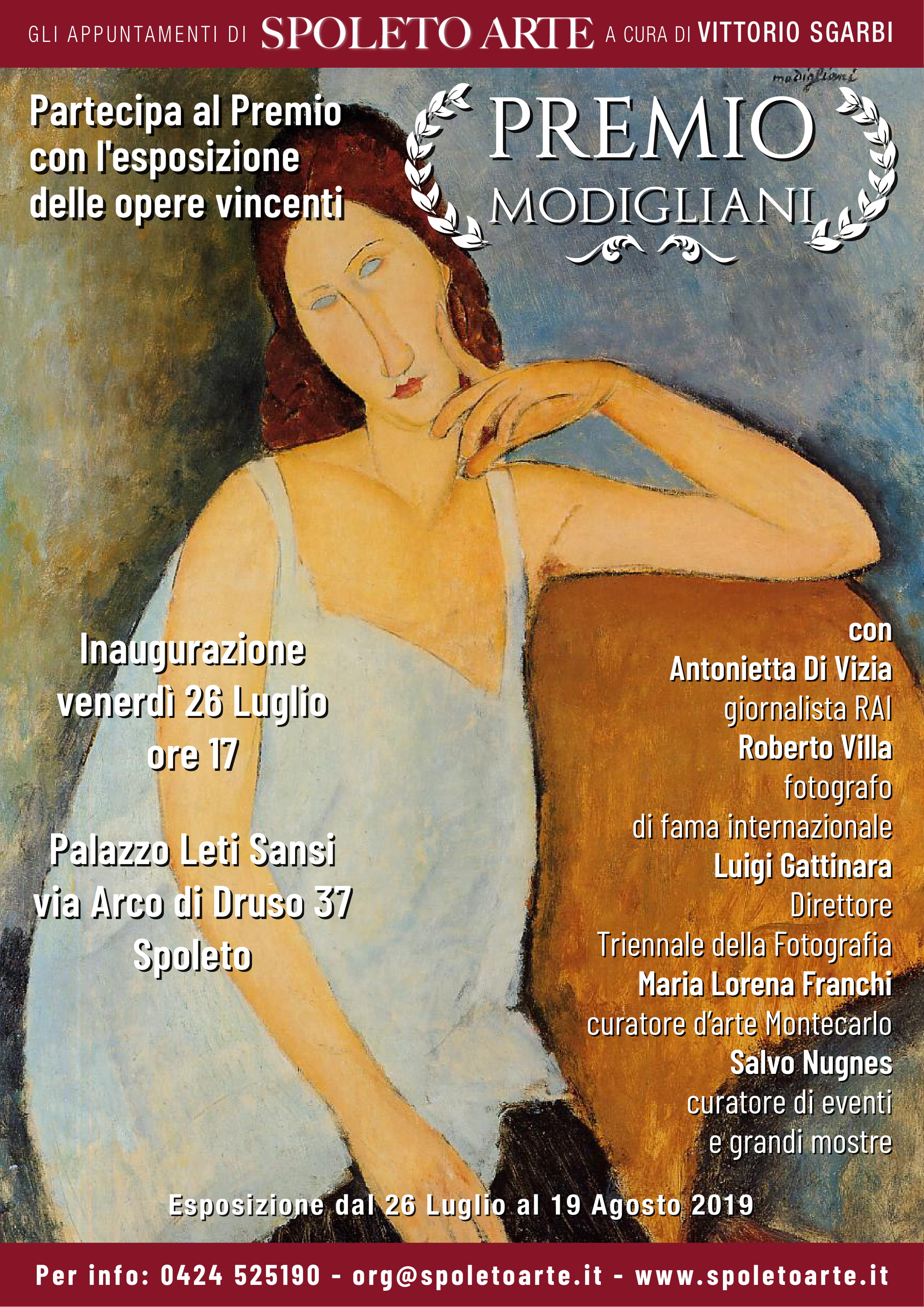 Atteso a Spoleto il prestigioso Premio Modigliani per talentuosi artisti contemporanei 