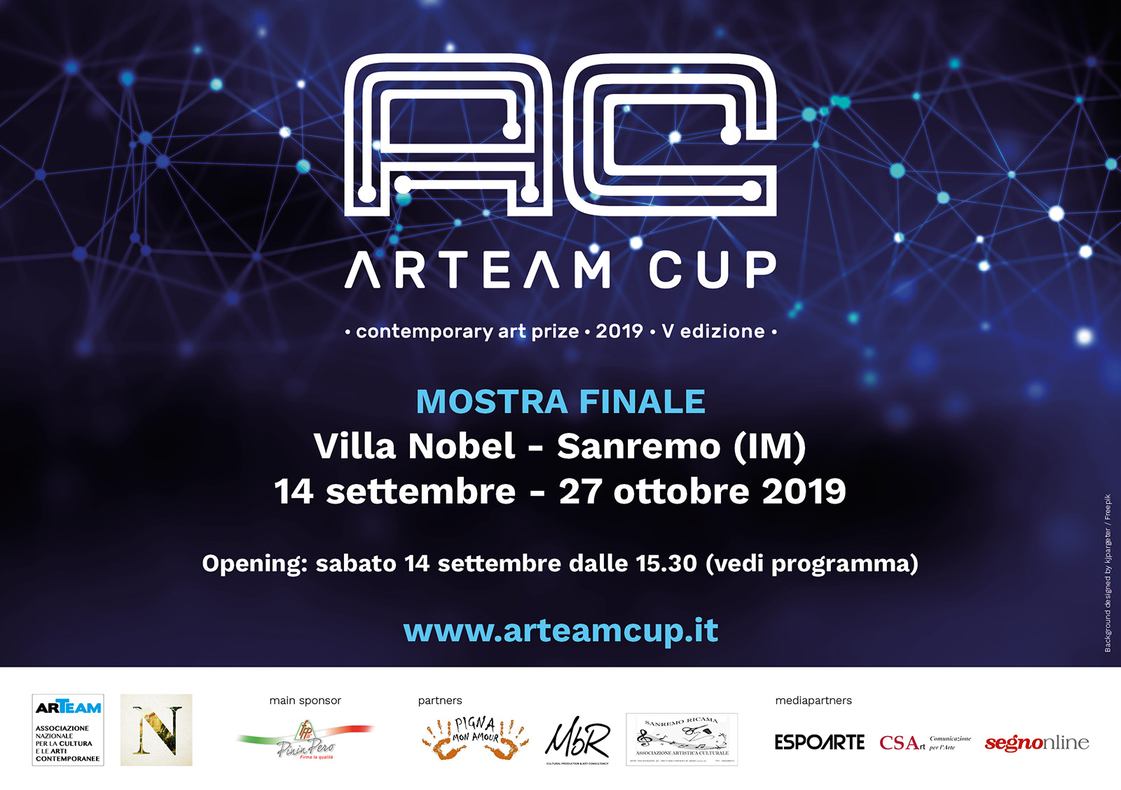Arteam Cup 2019, la mostra dei finalisti a Villa Nobel, Sanremo