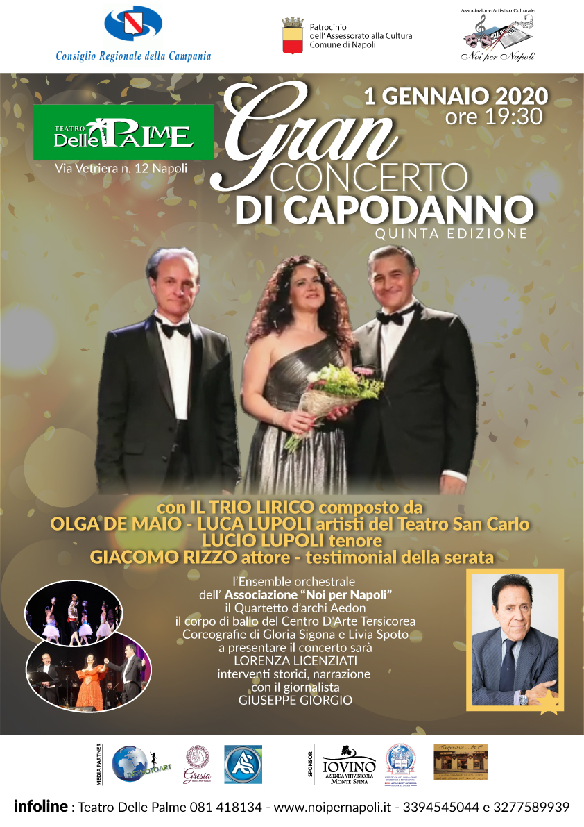 Attesa per il Gran Concerto di Capodanno 2020 V Edizione Teatro delle Palme Napoli 