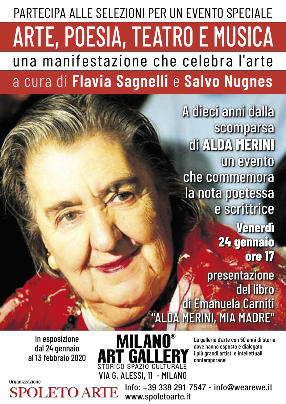 Milano Art Gallery: un evento per commemorare Alda Merini nell’arte