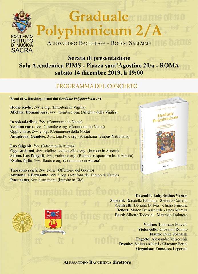 ” Graduale Polyphonicum, vol2/A – tempus Nativitatis” – Libro di Alessandro Bacchiega e Rocco Salemme  
