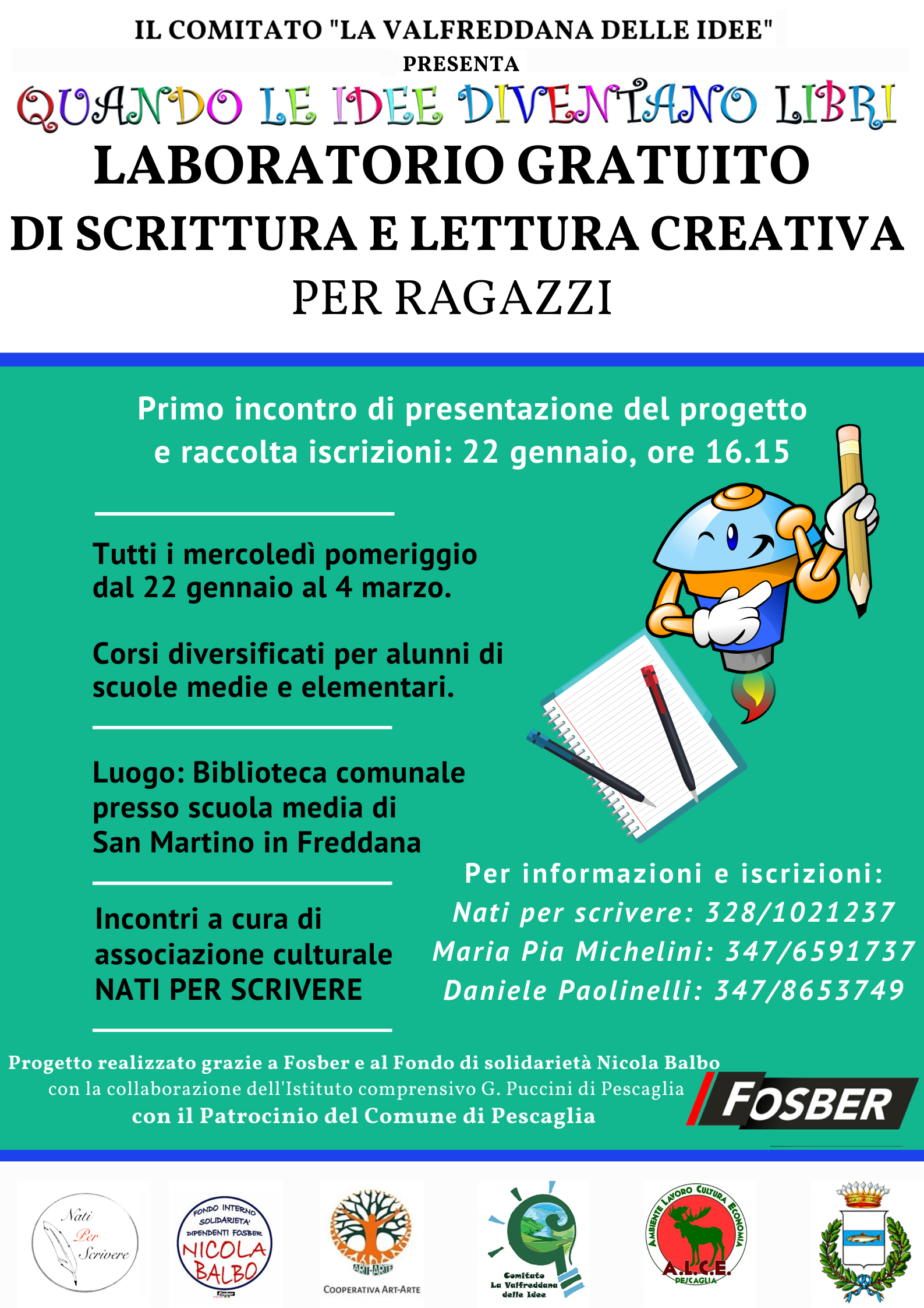 Foto 1 - Laboratori gratuiti di scrittura e lettura creativa a Lucca