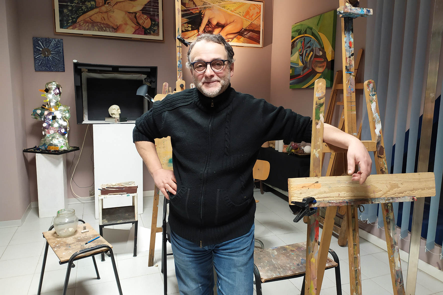 Alessandro Marrone inaugura un nuovo studio di pittura